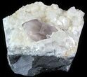 Beautiful, Smoky Amethyst Crystal with Calcite - Namibia #46019-1